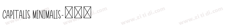 Capitalis Minimalis字体转换